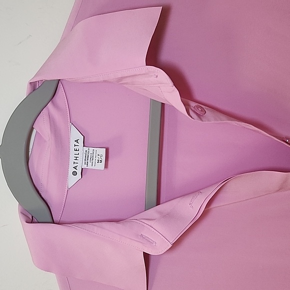 Athleta Urbanite Shirt Dress in Pink  Barbiecore Size M - Picture 14 of 16